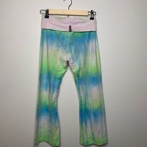 Hardtail Tiedye Rollover Flare Capris 